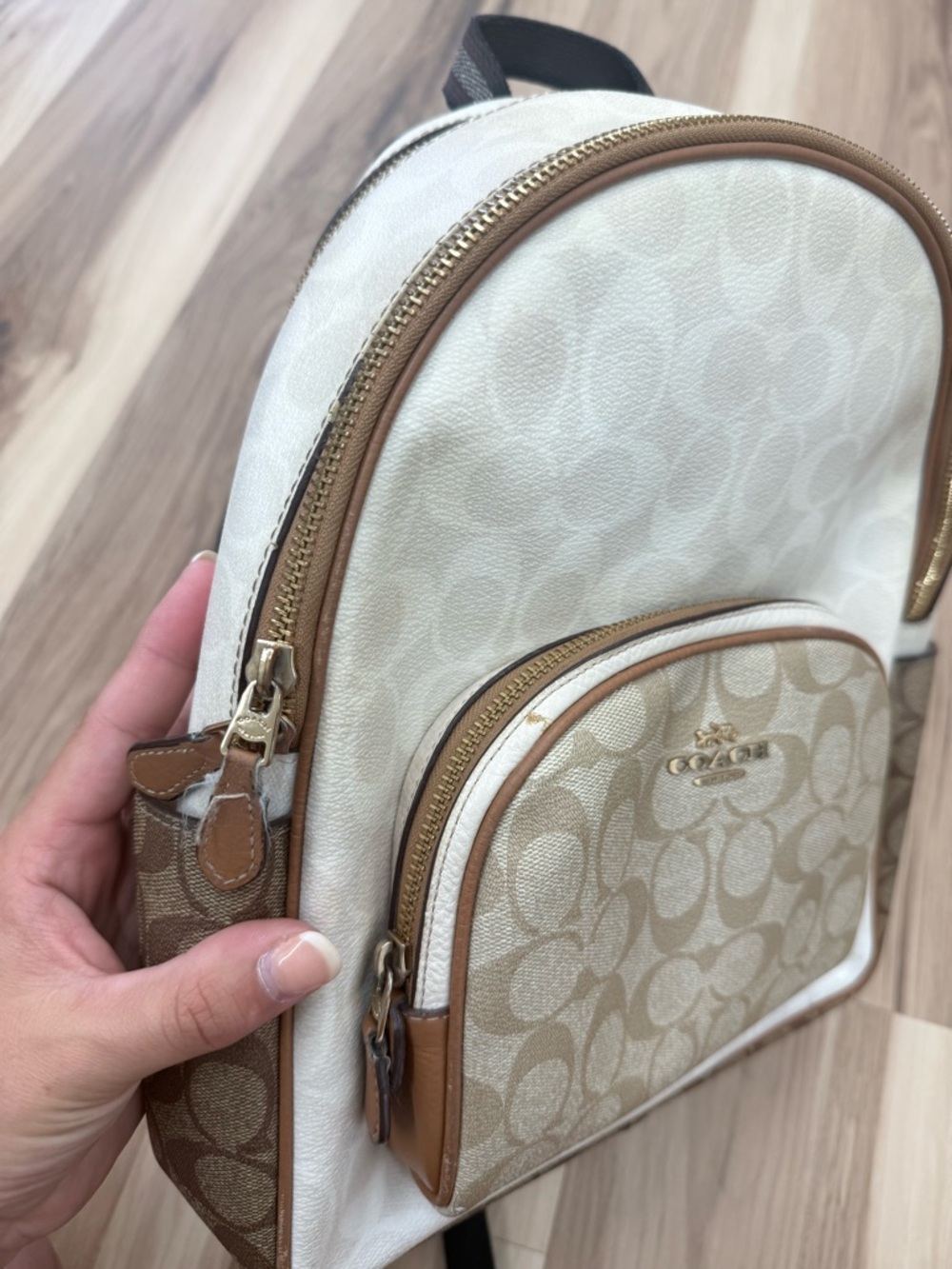 Coach Mini Backpack Cream - Picture 10 of 15